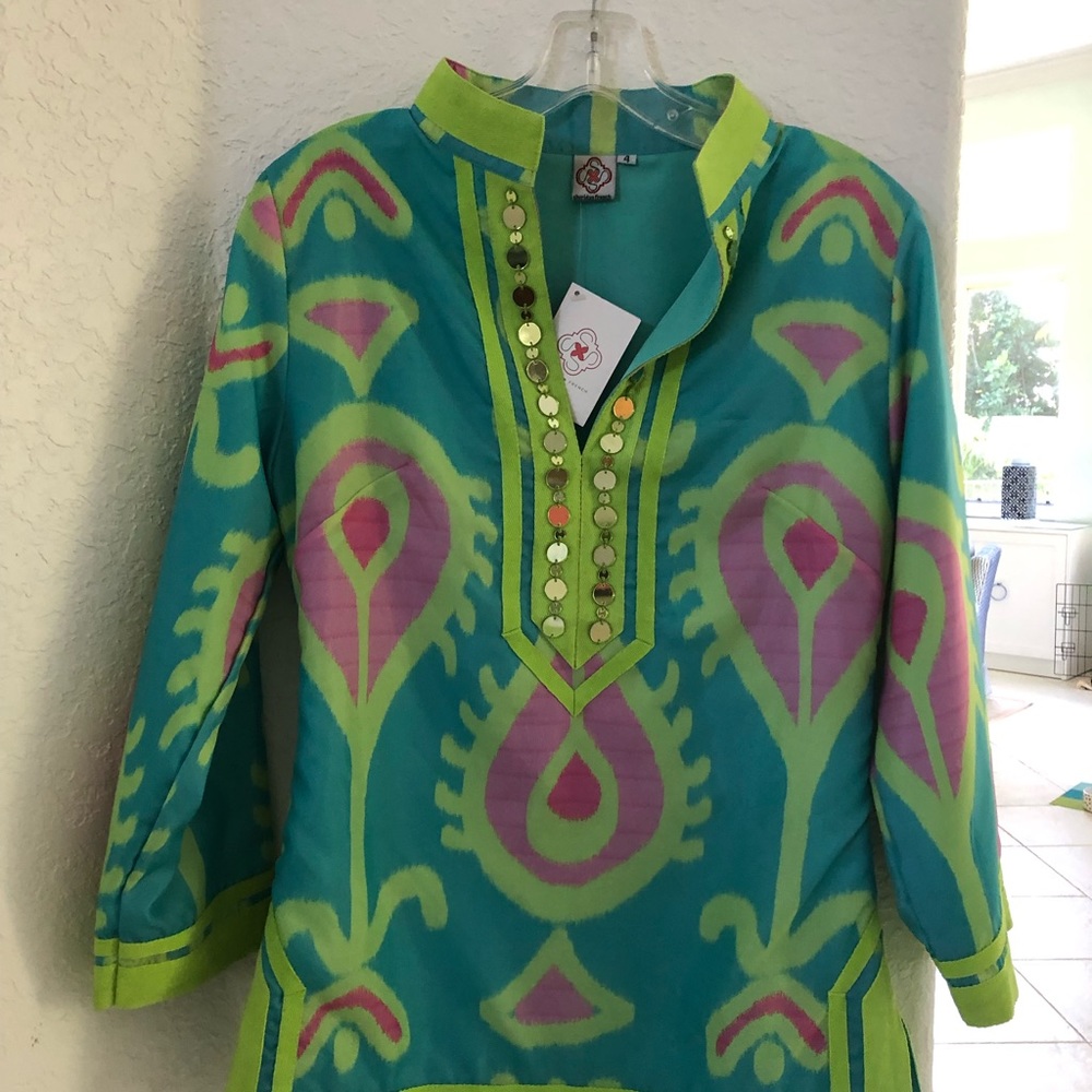 NWT Sheridan French Ikat Tunic 4